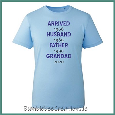 Milestones Organic Cotton Blue Tshirt